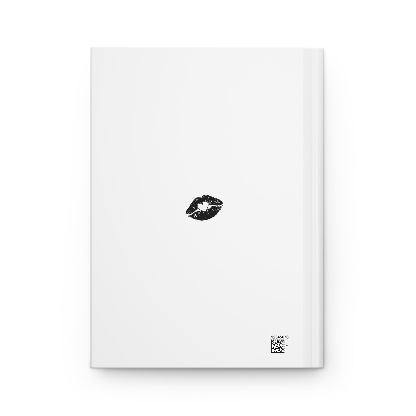Clean girl aesthetic hardcover journal - black text