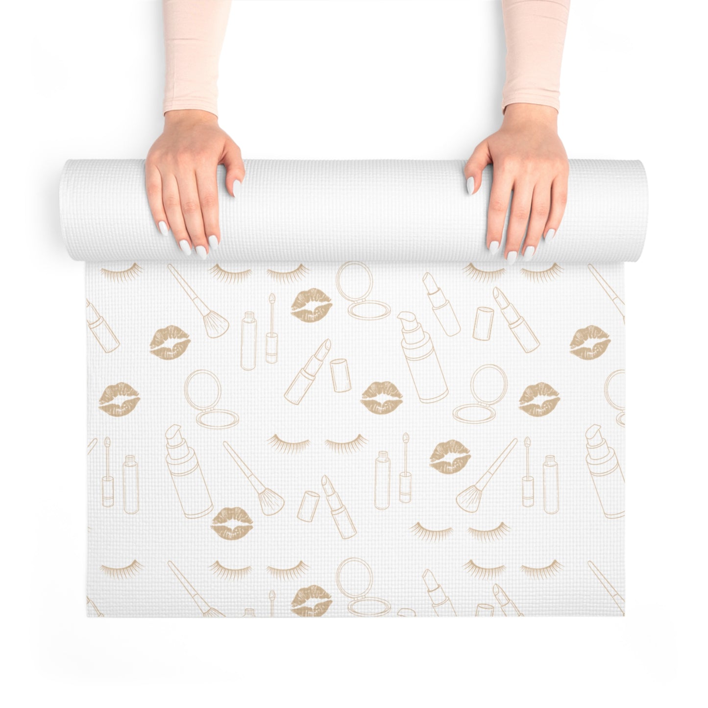 Clean girl aesthetic foam mat - beige