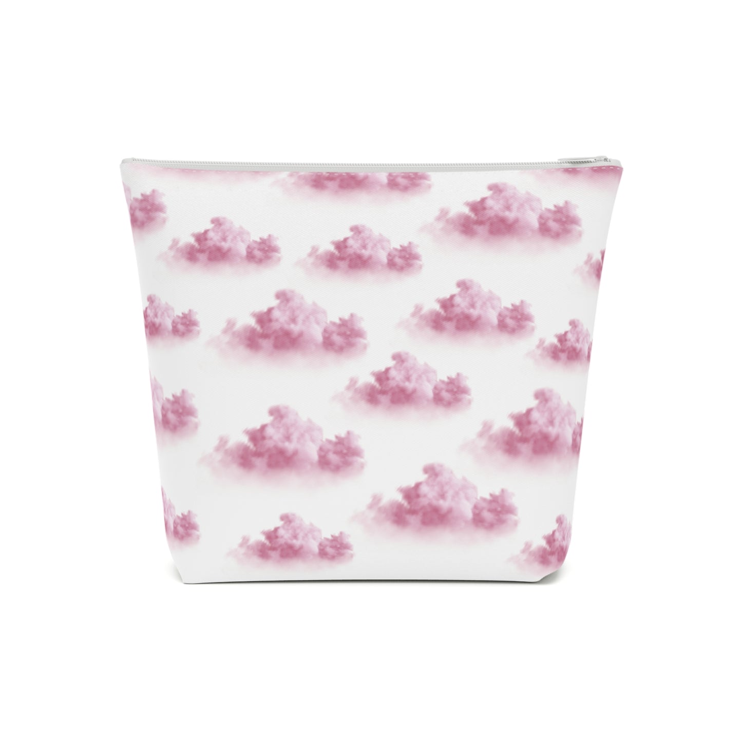 Pink girl aesthetic cosmetic bag - clouds