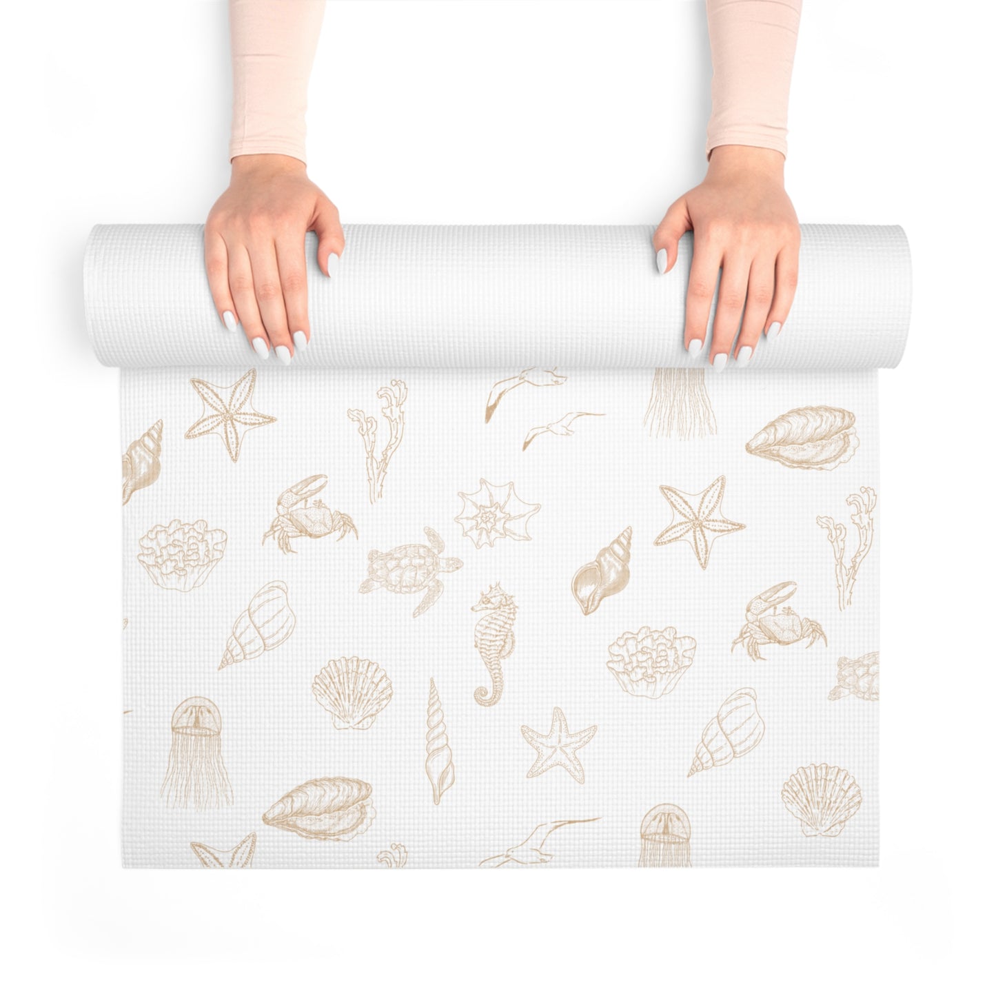 Beach girl aesthetic foam mat - sand beige