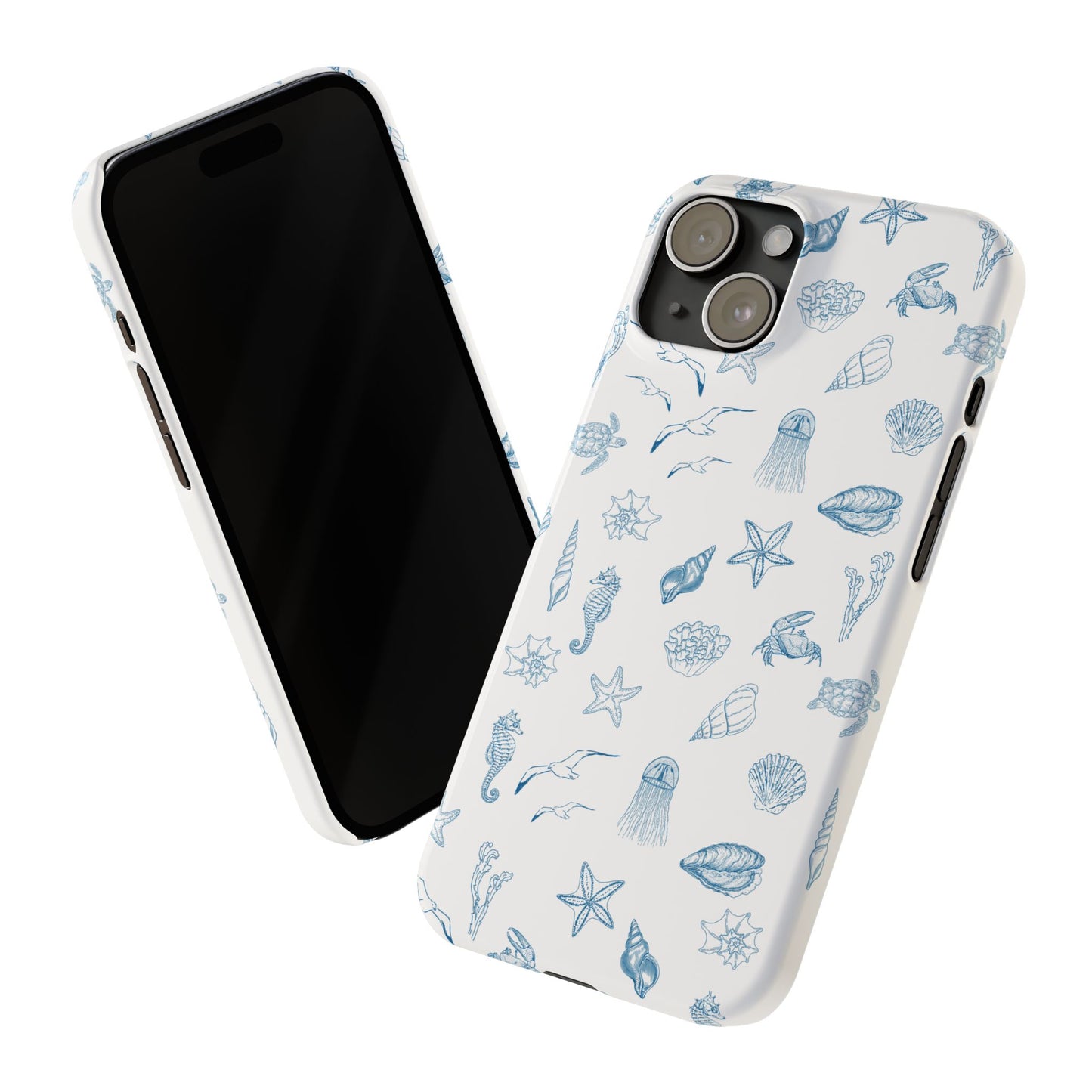 Beach girl aesthetic phone case - ocean blue