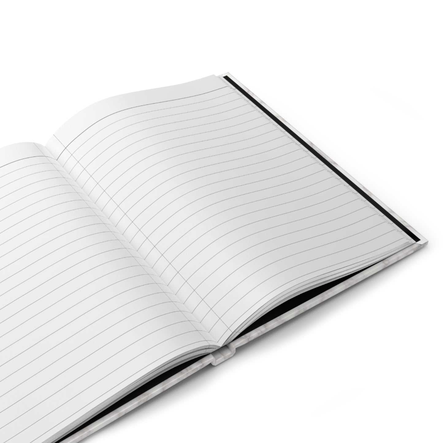 Clean girl aesthetic hardcover journal - white marble