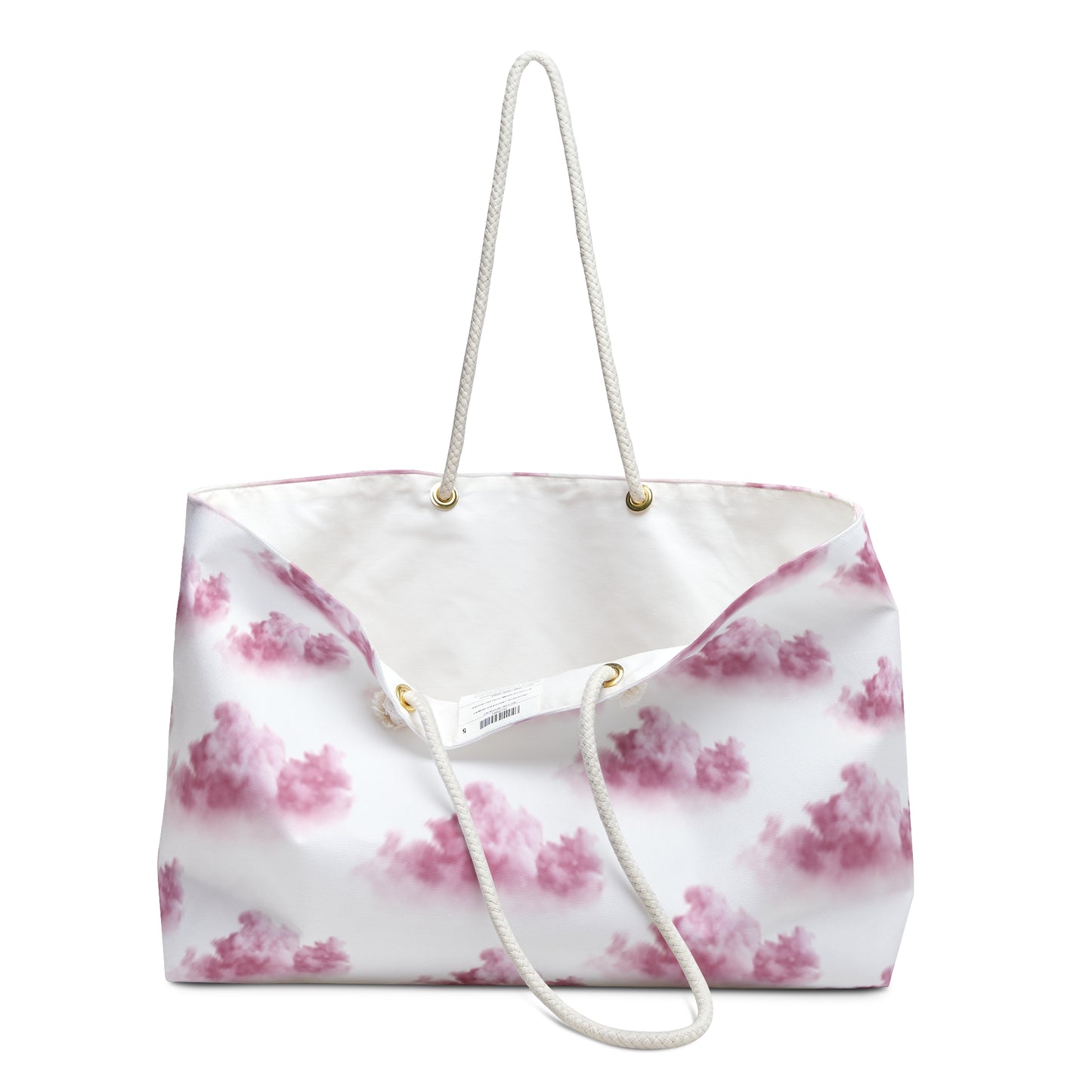 Pink girl aesthetic bag - clouds