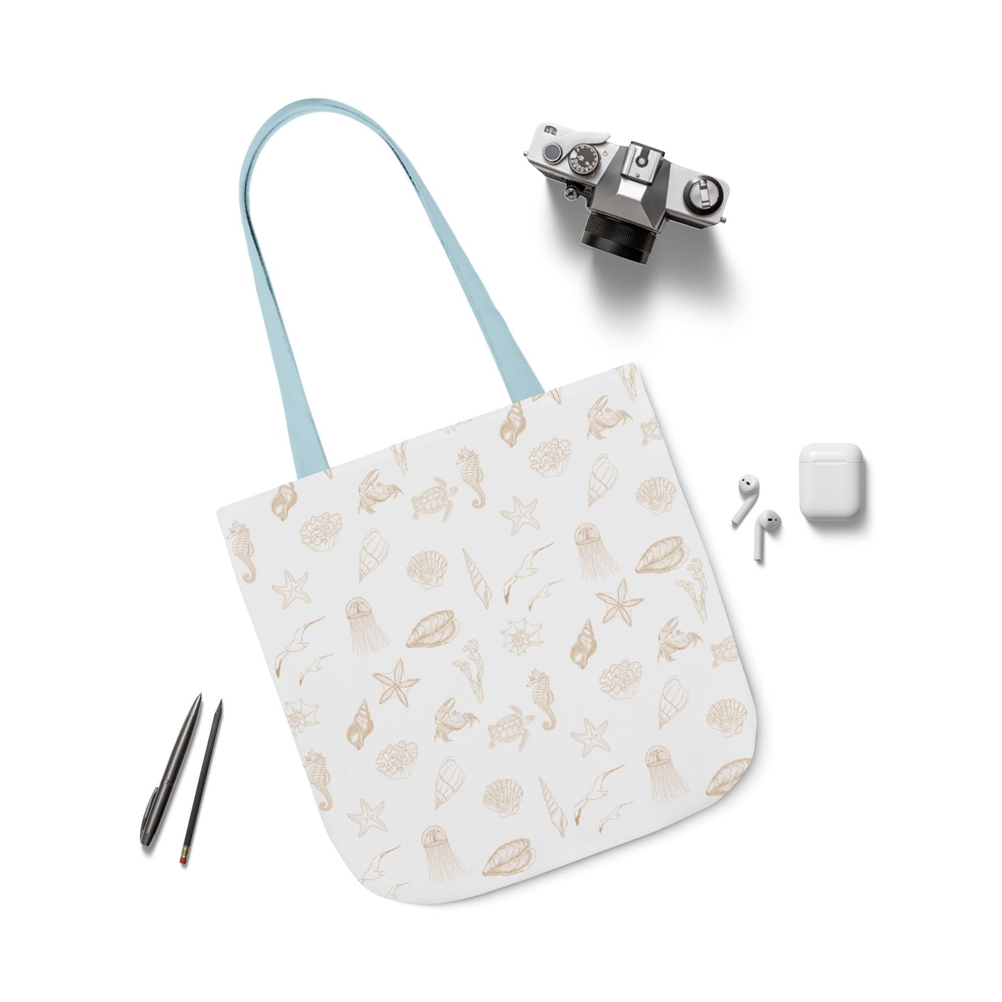 Beach girl aesthetic tote bag - sand beige