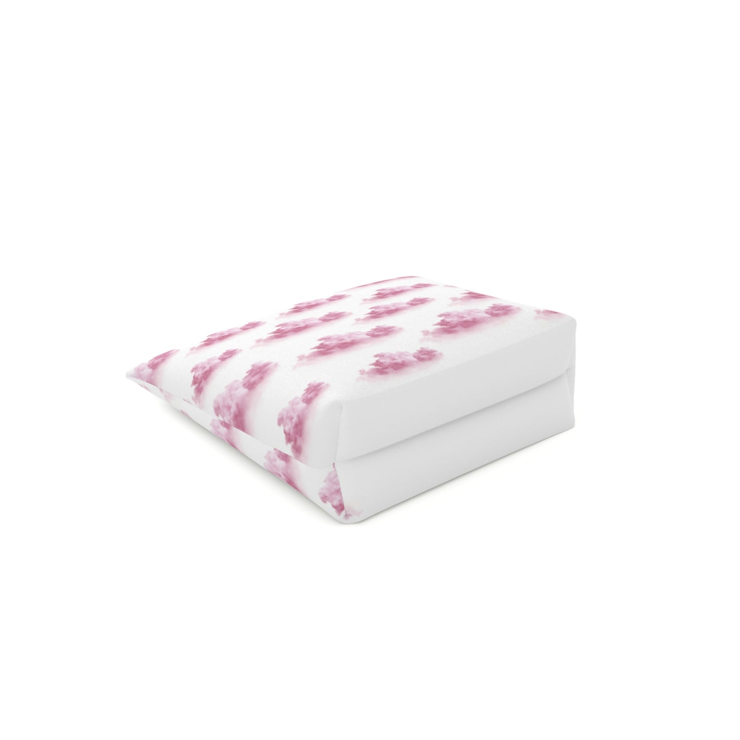Pink girl aesthetic cosmetic bag - clouds