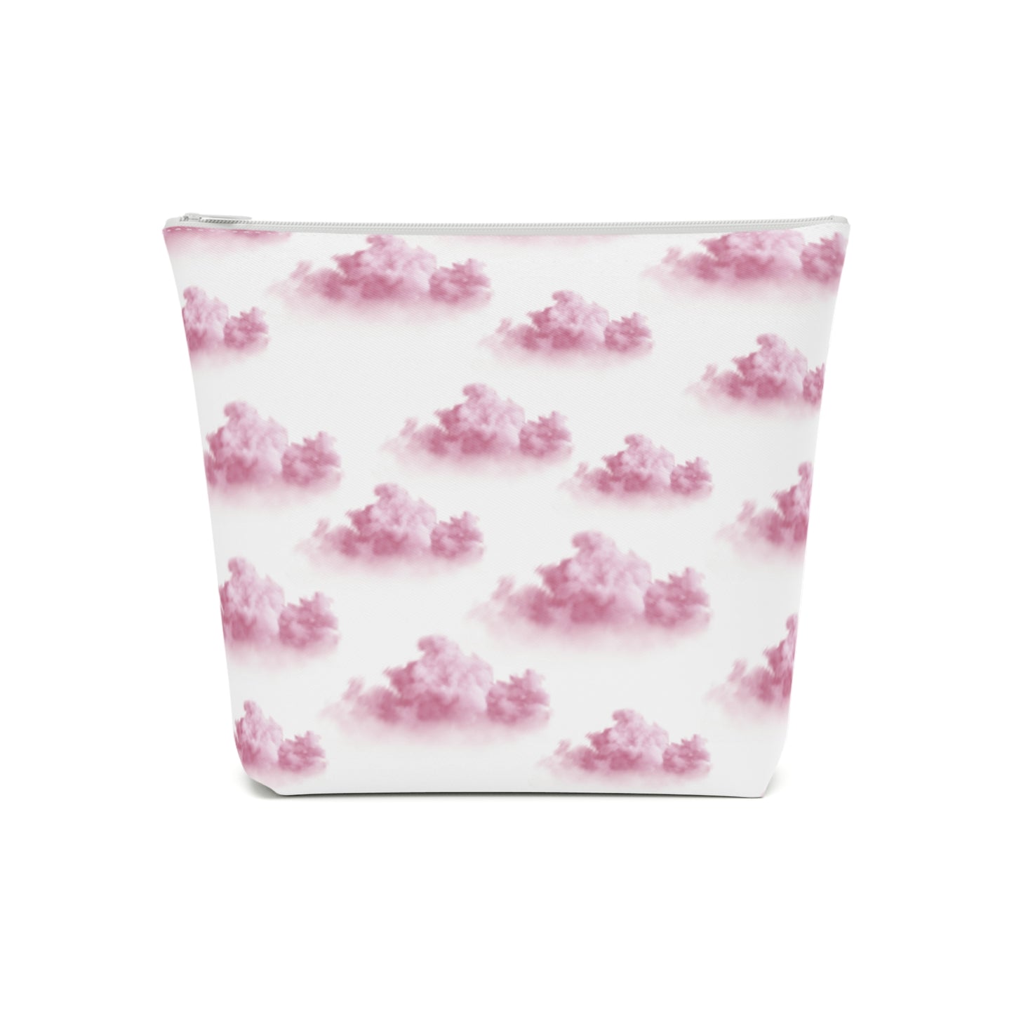 Pink girl aesthetic cosmetic bag - clouds