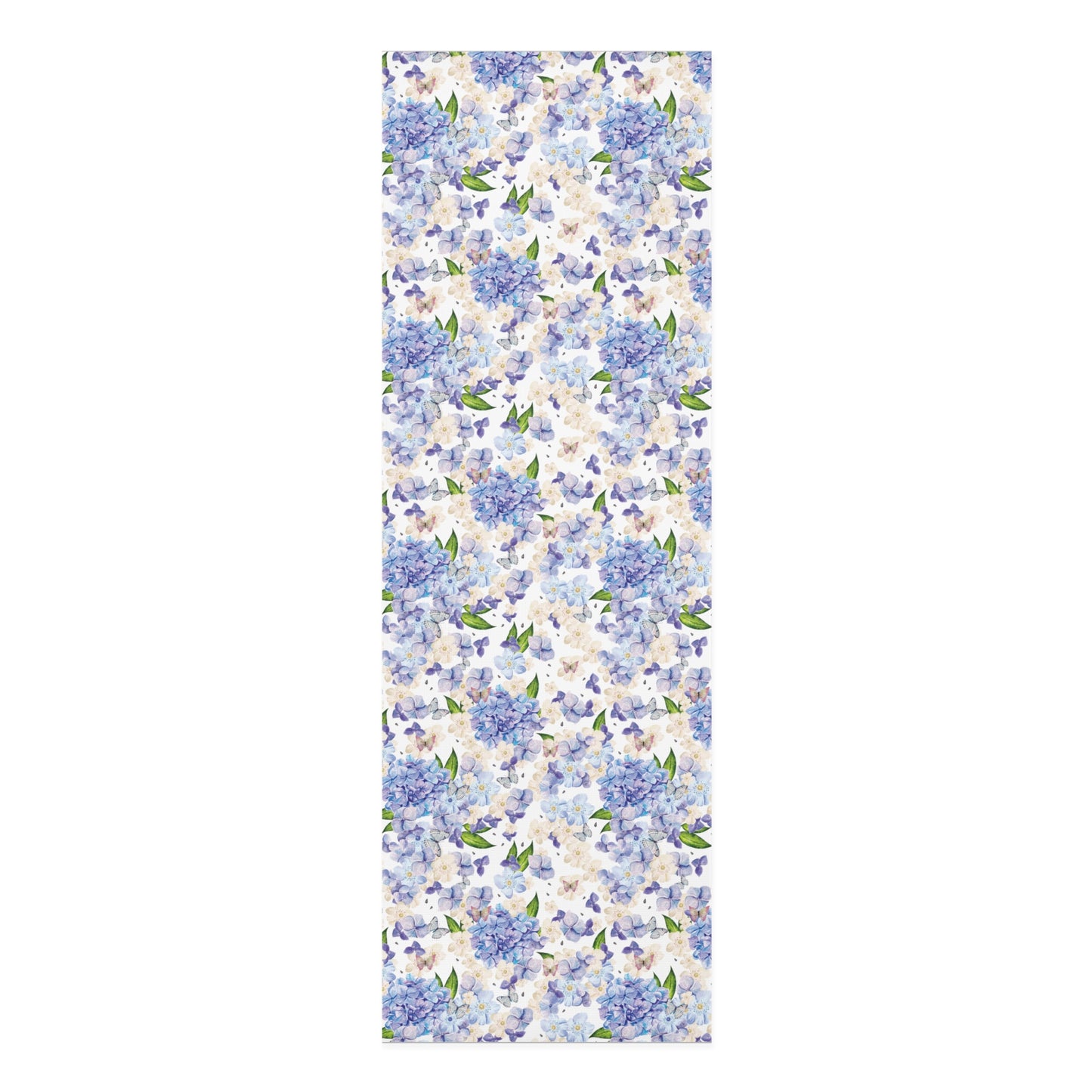 Cottage girl aesthetic foam mat - blue flowers