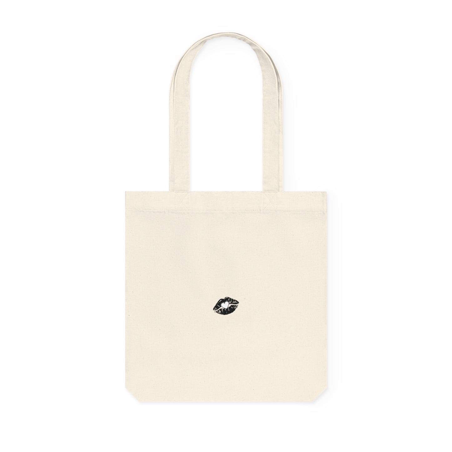 Clean girl aesthetic eco tote bag - black text