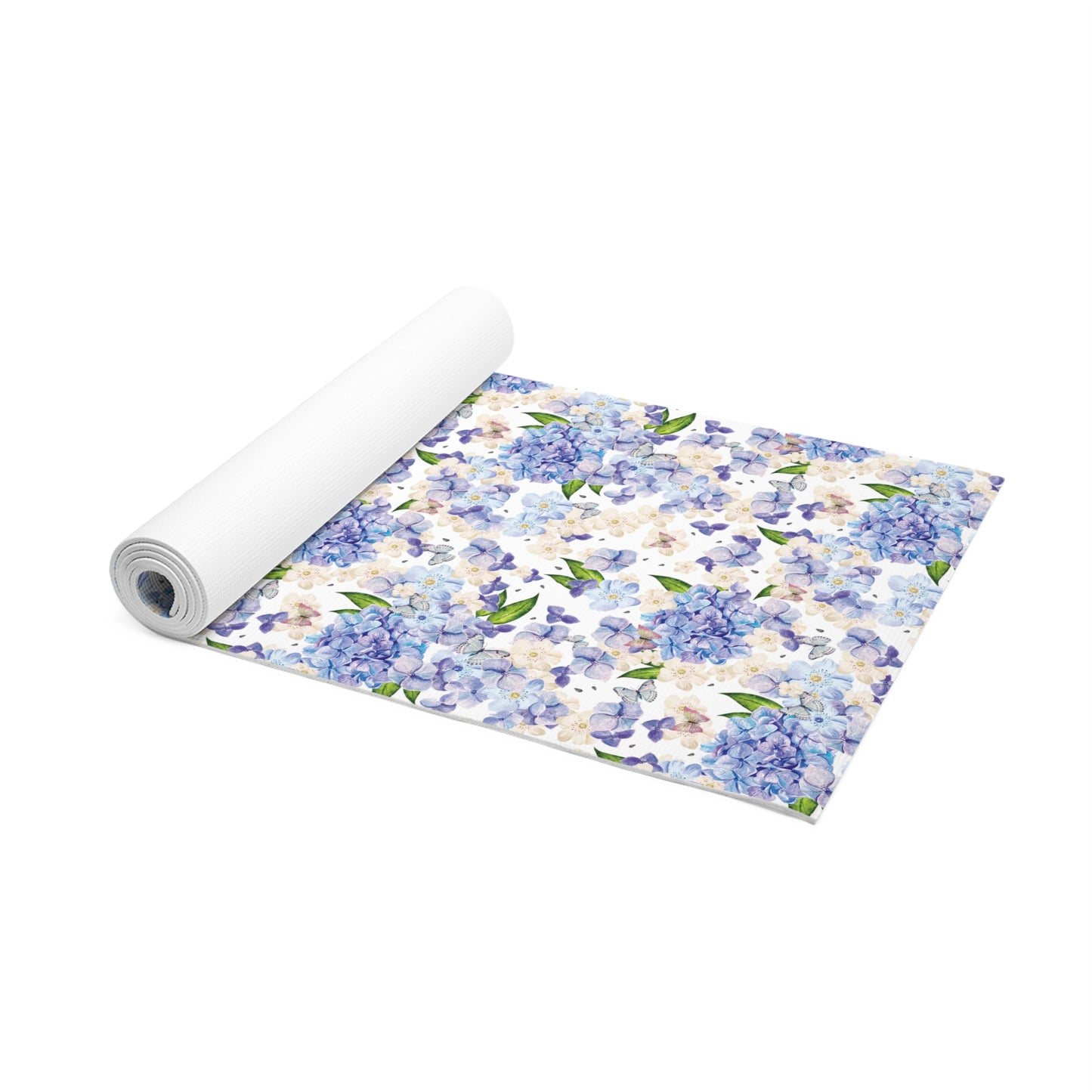 Cottage girl aesthetic foam mat - blue flowers