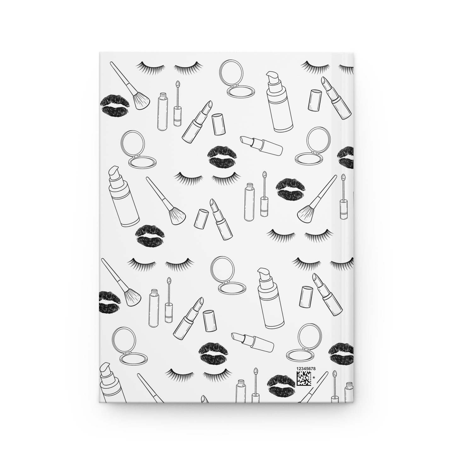 Clean girl aesthetic hardcover journal - black