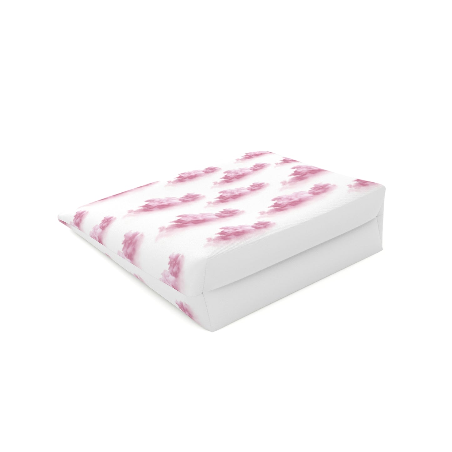 Pink girl aesthetic cosmetic bag - clouds
