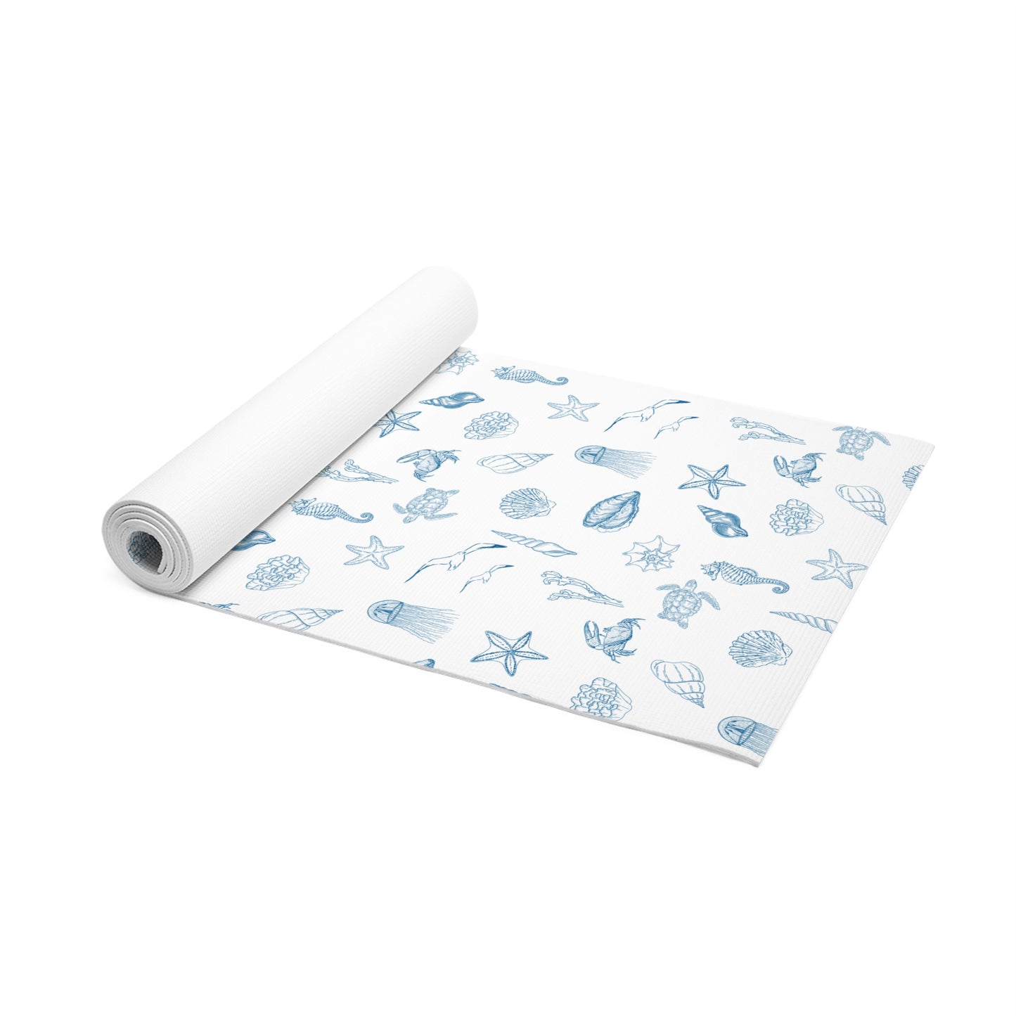Beach girl aesthetic foam mat - ocean blue
