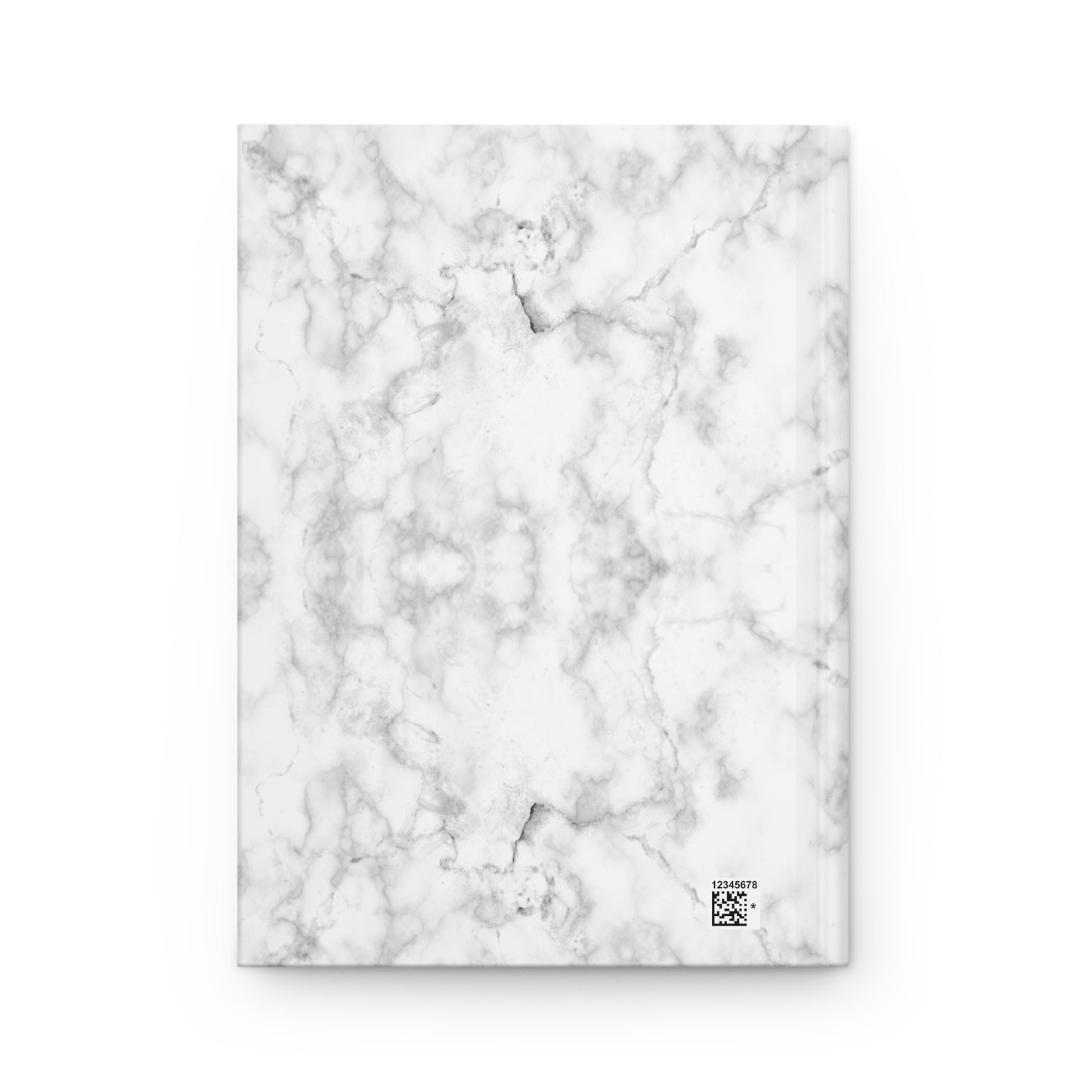 Clean girl aesthetic hardcover journal - white marble