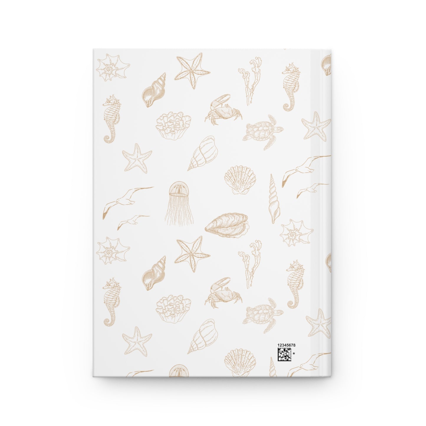 Beach girl aesthetic hardcover journal - sand beige