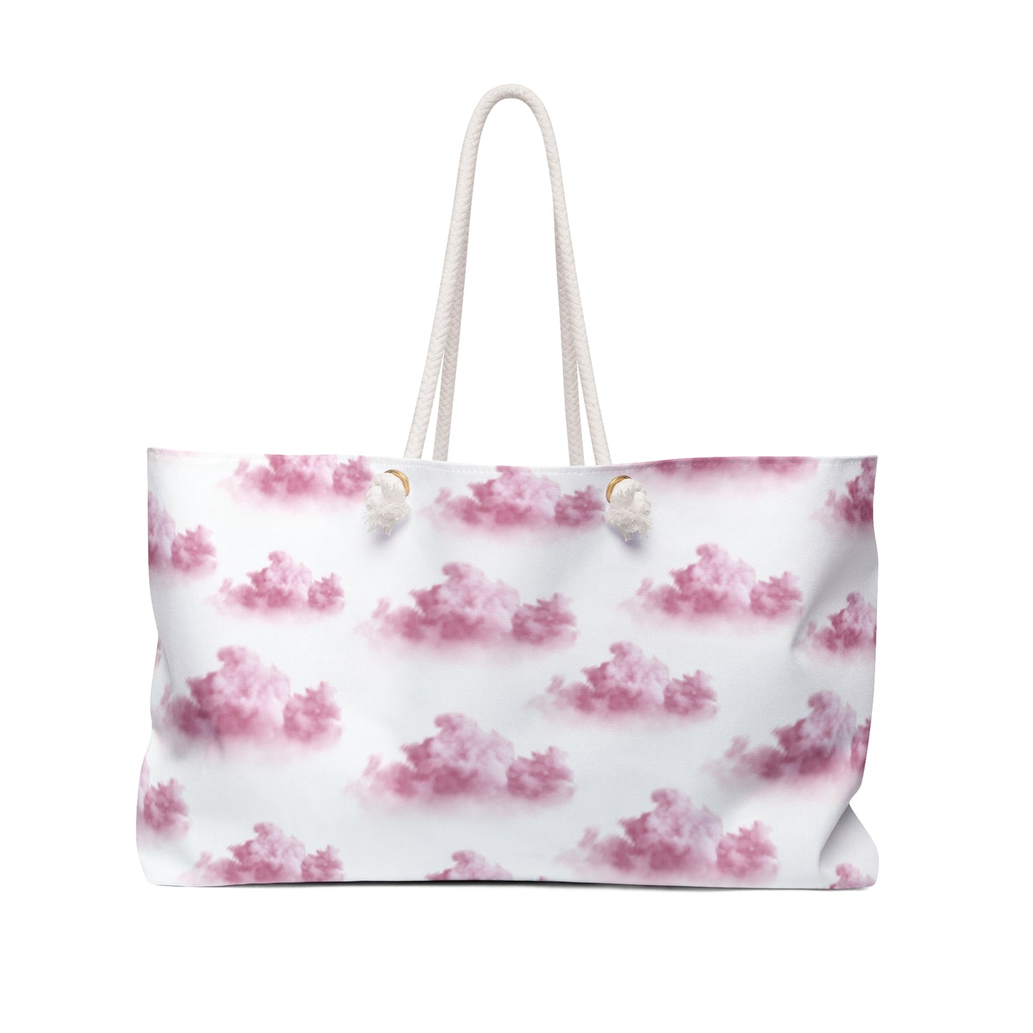 Pink girl aesthetic bag - clouds