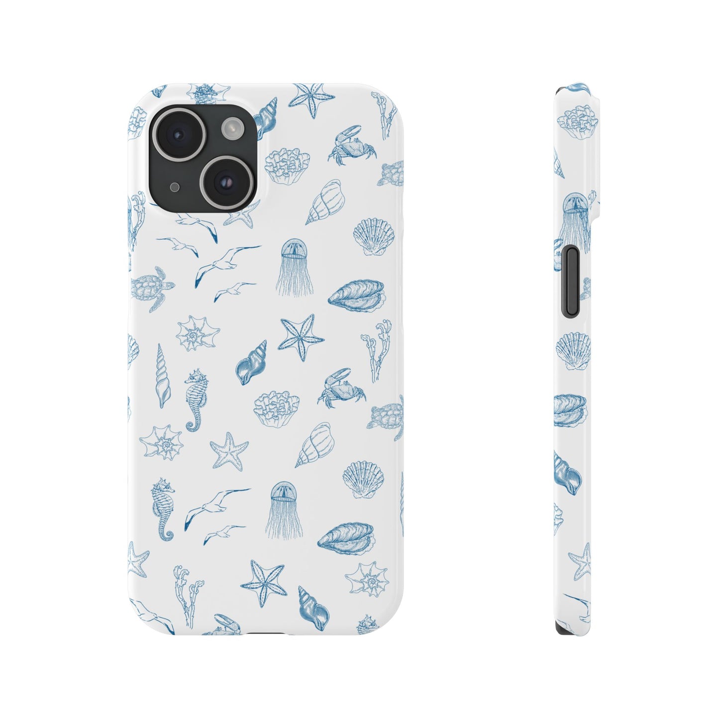 Beach girl aesthetic phone case - ocean blue