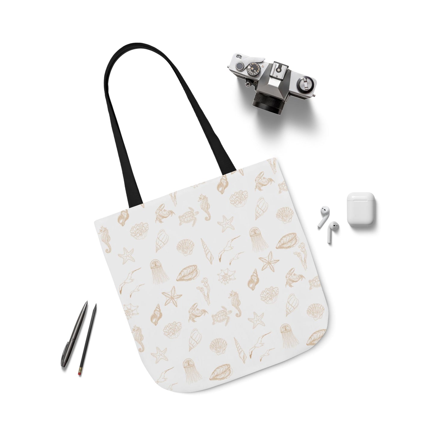 Beach girl aesthetic tote bag - sand beige