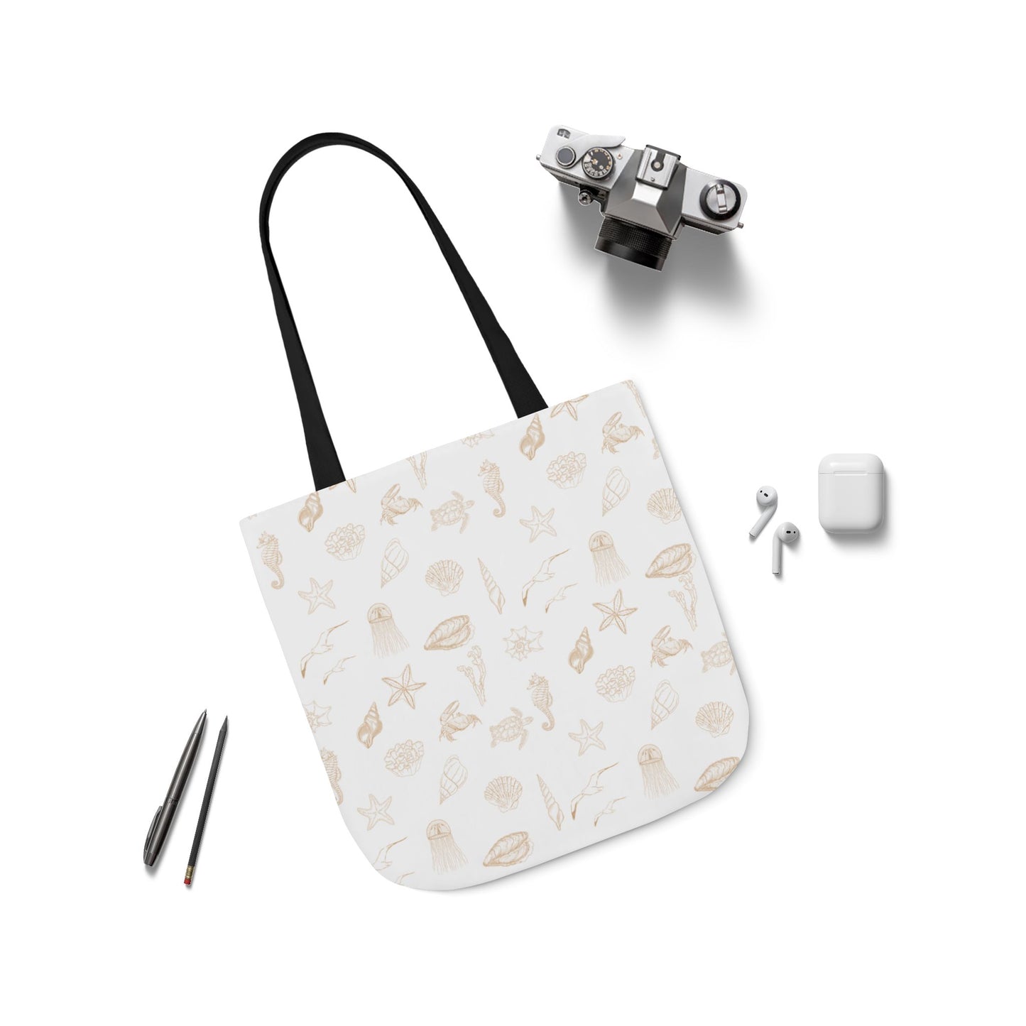 Beach girl aesthetic tote bag - sand beige