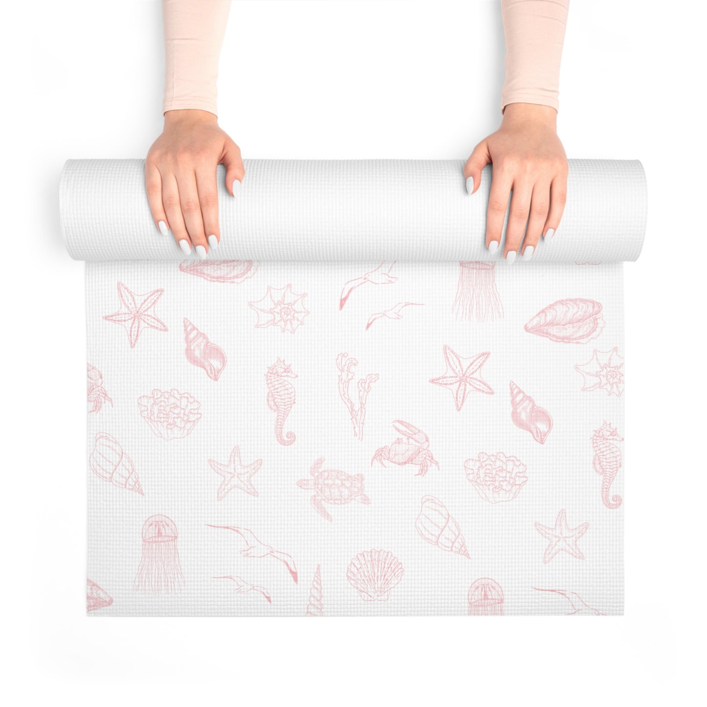 Beach girl aesthetic foam mat - pearl pink
