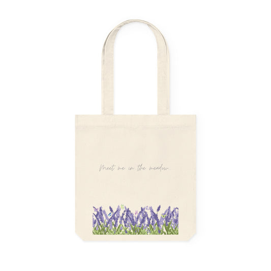Cottage girl aesthetic eco tote bag - lavender