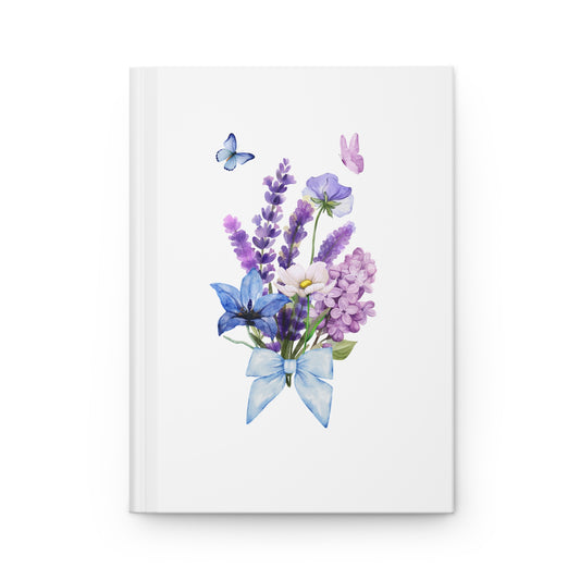 Cottage girl aesthetic hardcover journal - bouquet