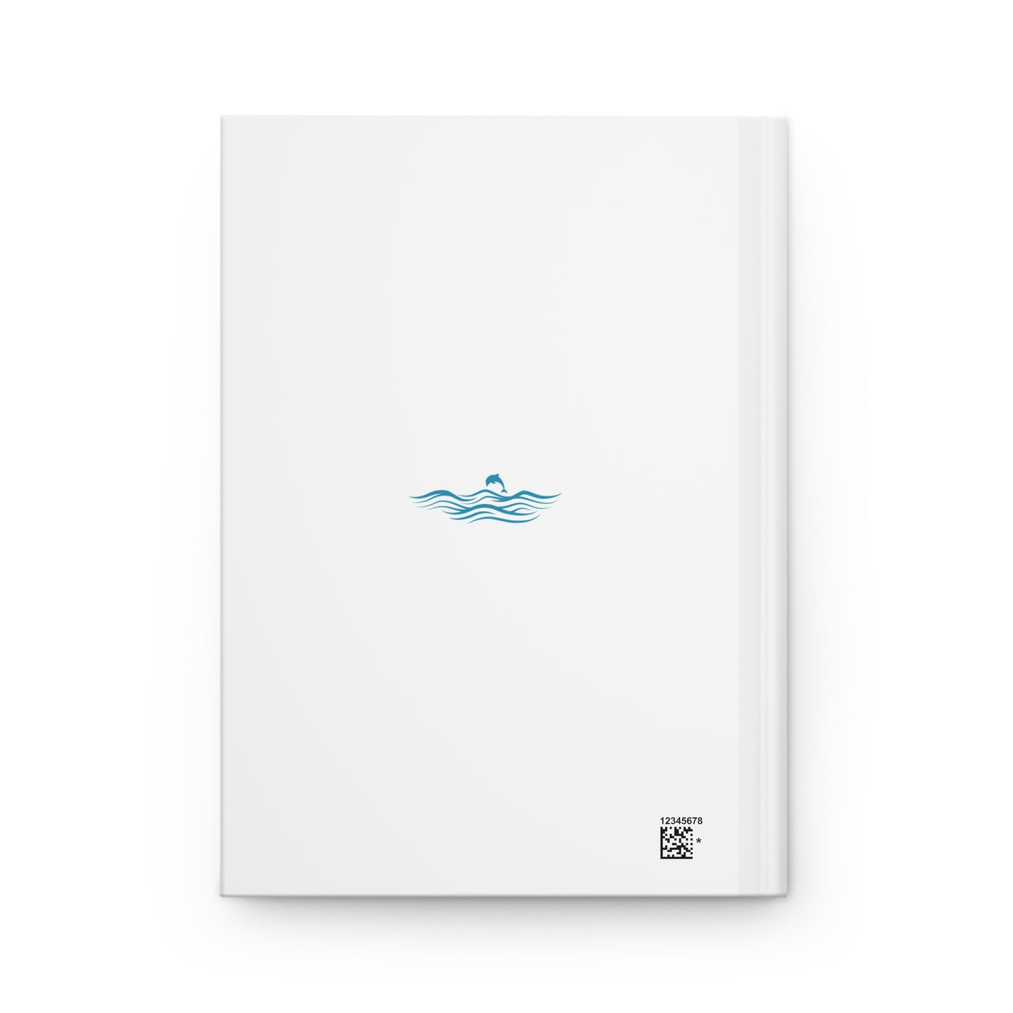 Beach girl aesthetic hardcover journal - ocean blue text