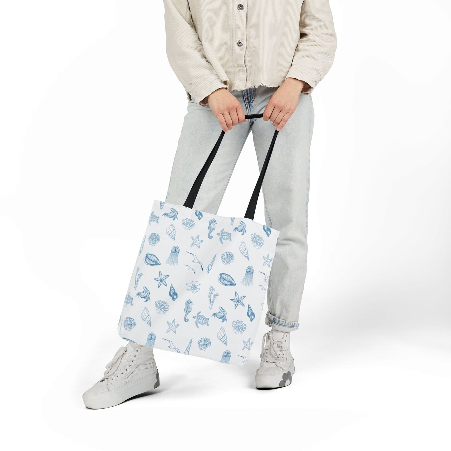 Beach girl aesthetic tote bag - ocean blue
