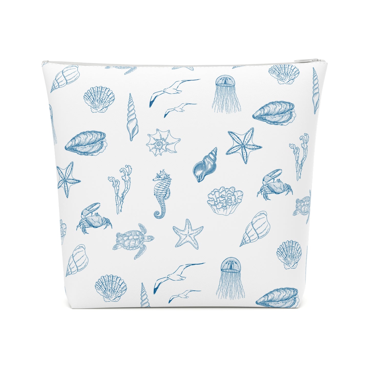 Beach girl aesthetic cosmetic bag - ocean blue