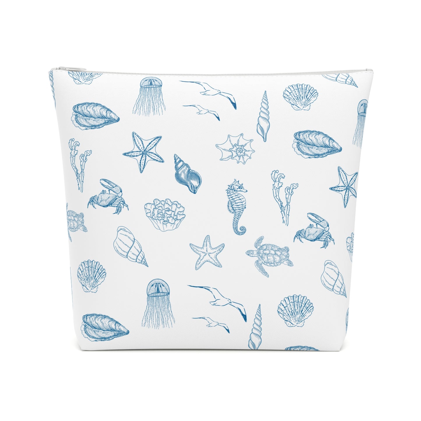 Beach girl aesthetic cosmetic bag - ocean blue
