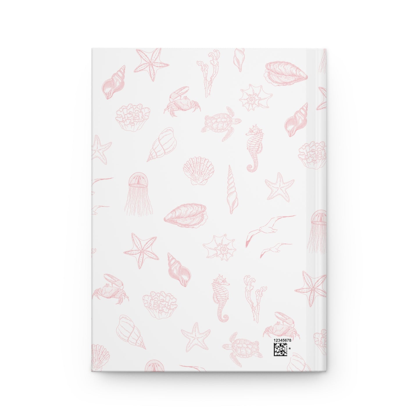 Beach girl aesthetic hardcover journal - pearl pink