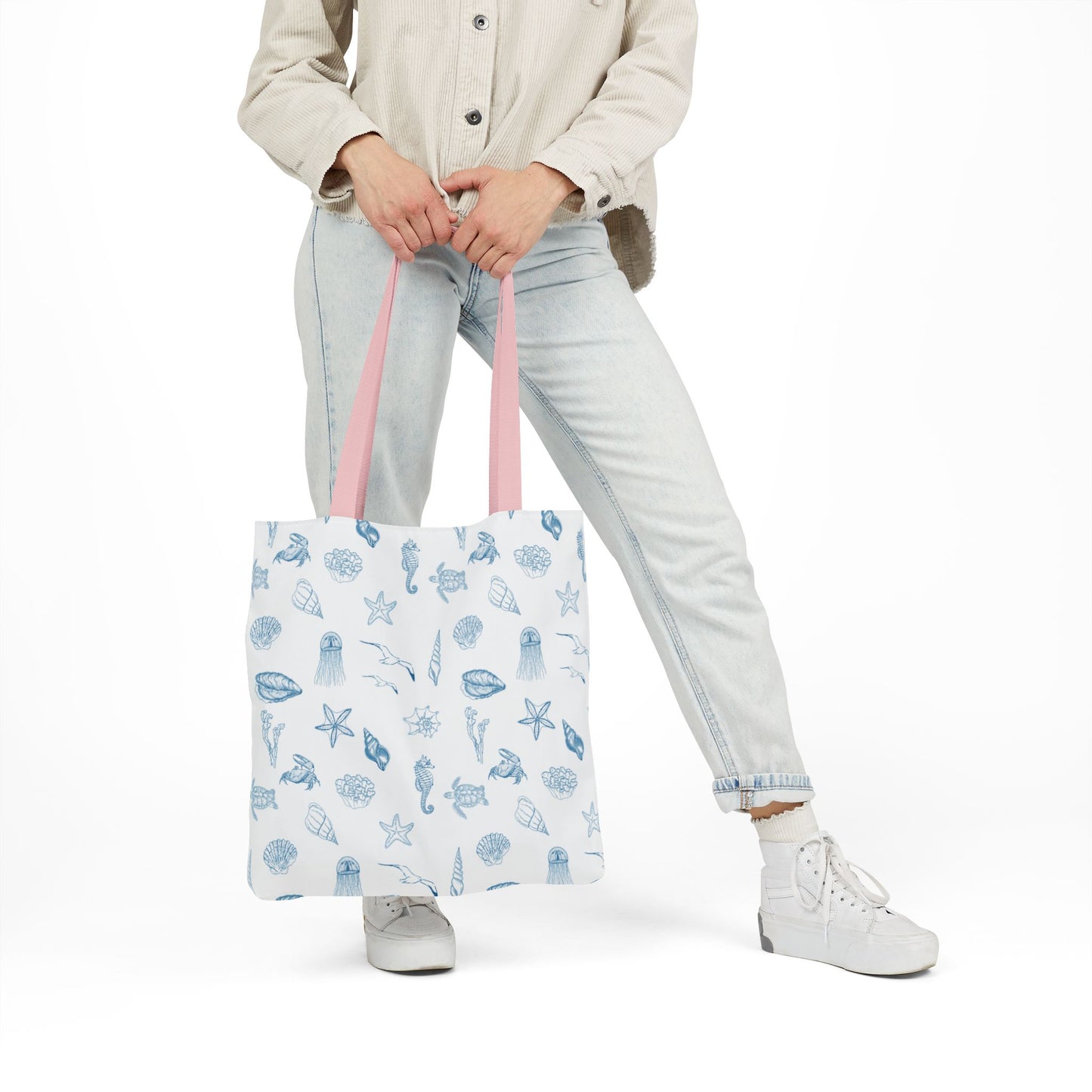 Beach girl aesthetic tote bag - ocean blue