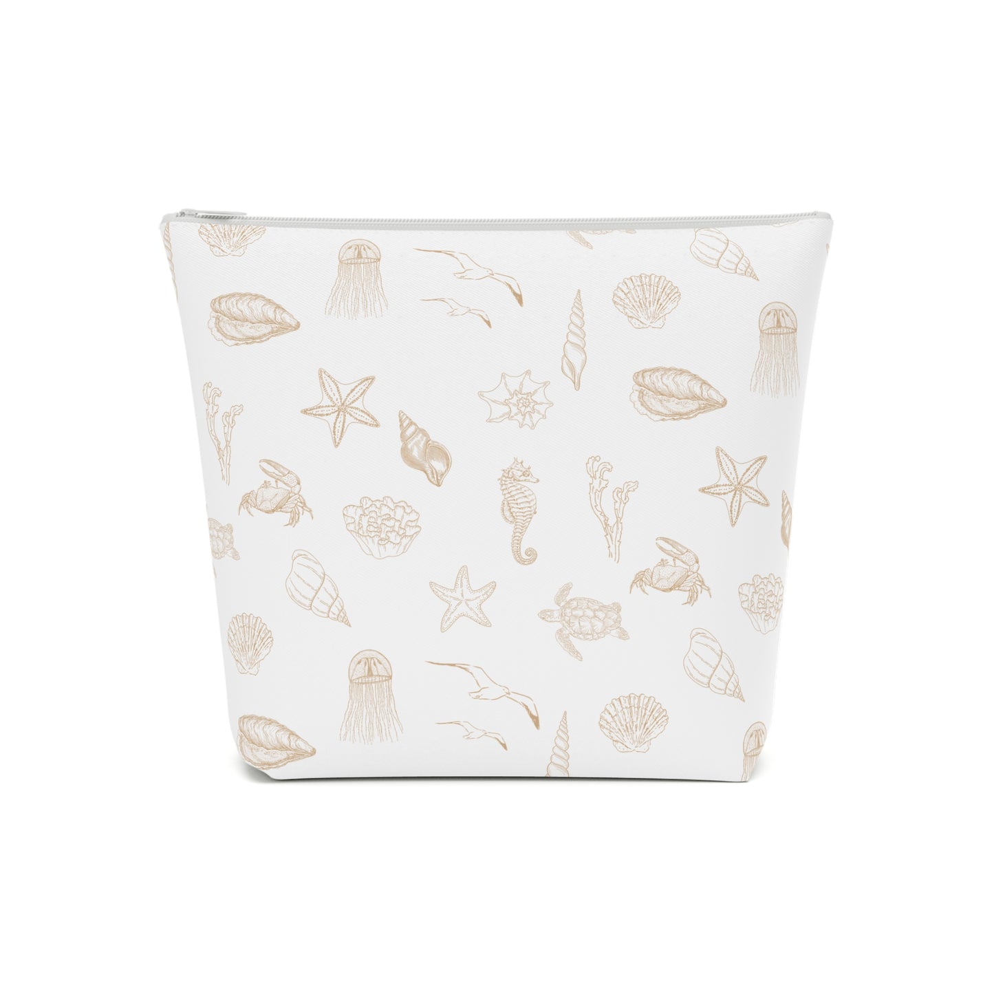 Beach girl aesthetic cosmetic bag - sand beige