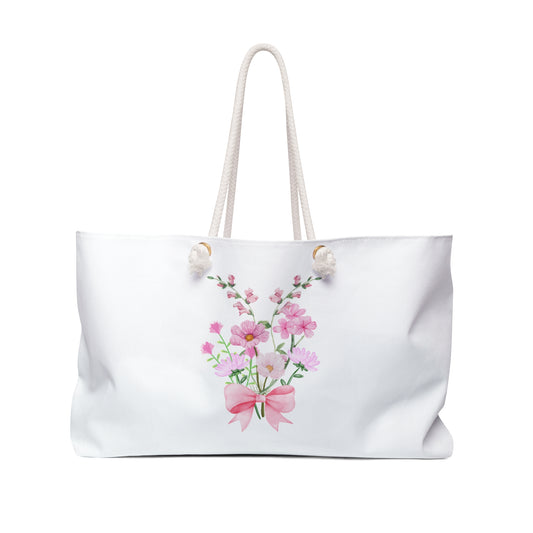 Pink girl aesthetic bag - bouquet