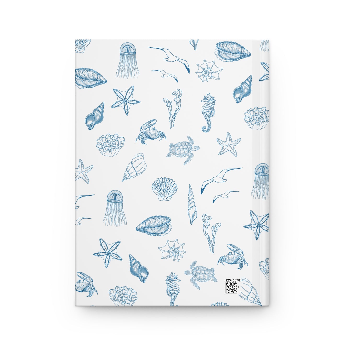 Beach girl aesthetic hardcover journal - ocean blue