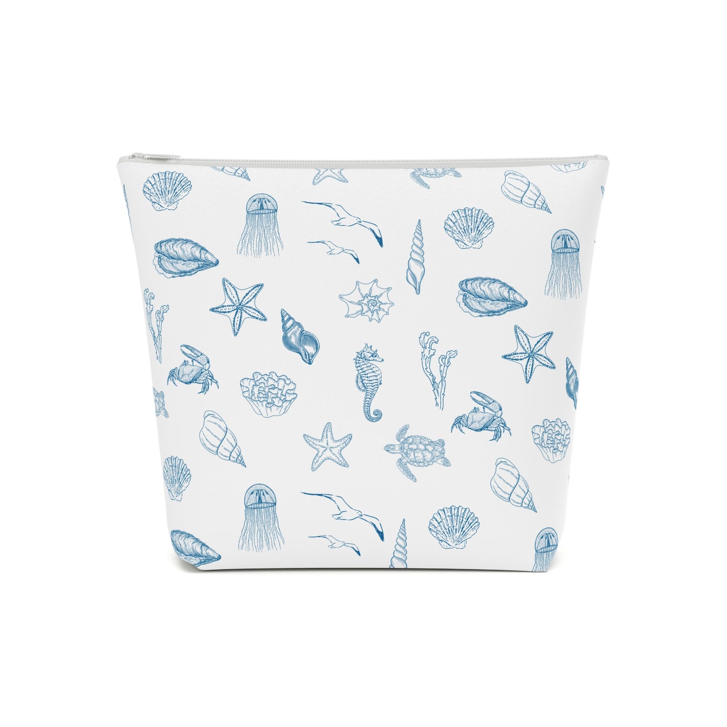Beach girl aesthetic cosmetic bag - ocean blue