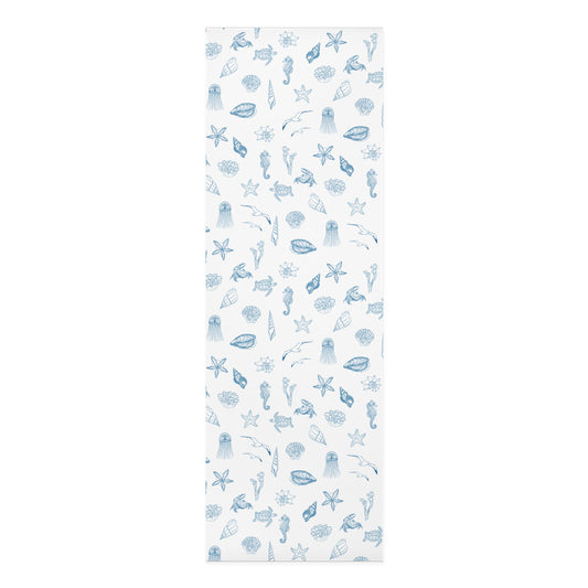 Beach girl aesthetic foam mat - ocean blue