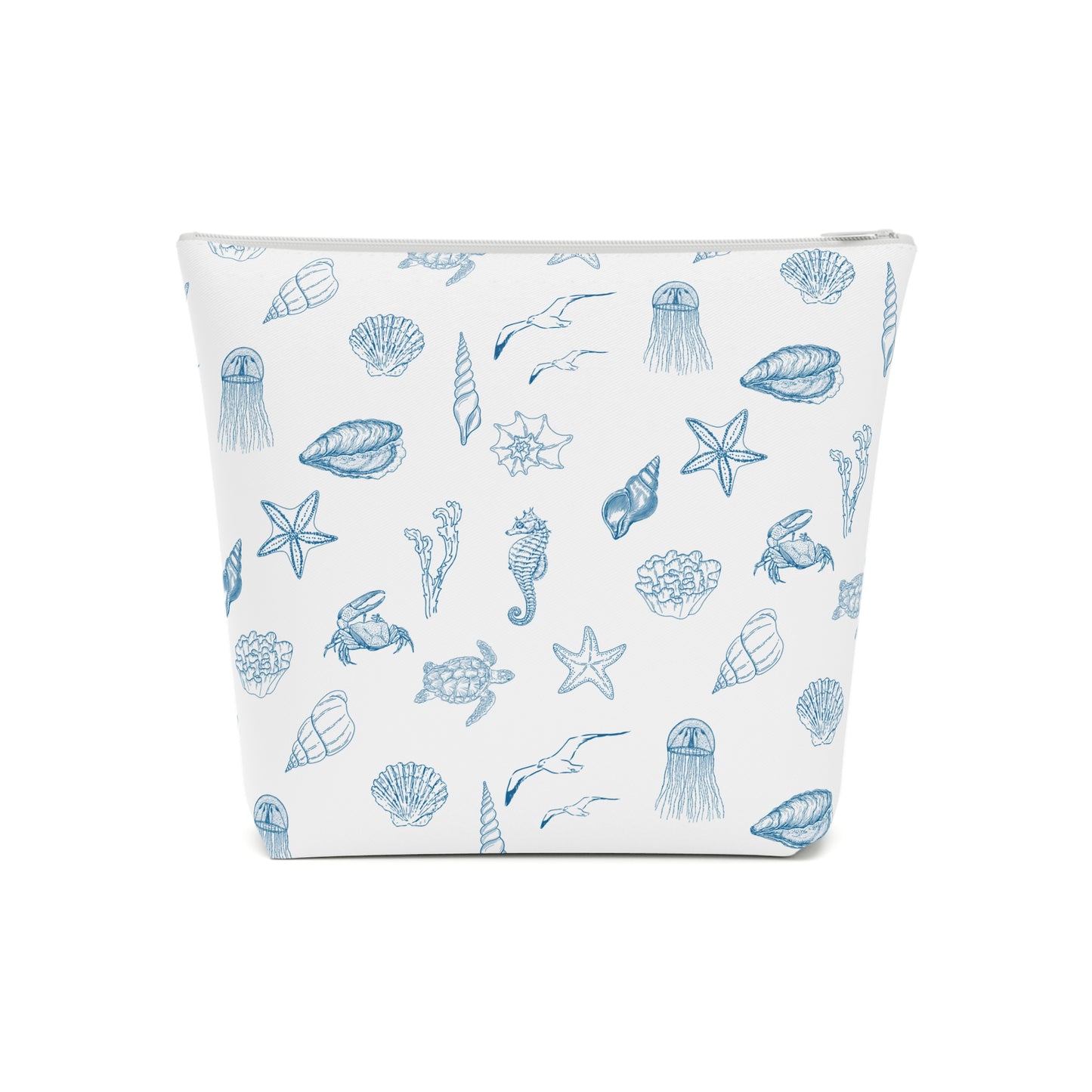 Beach girl aesthetic cosmetic bag - ocean blue