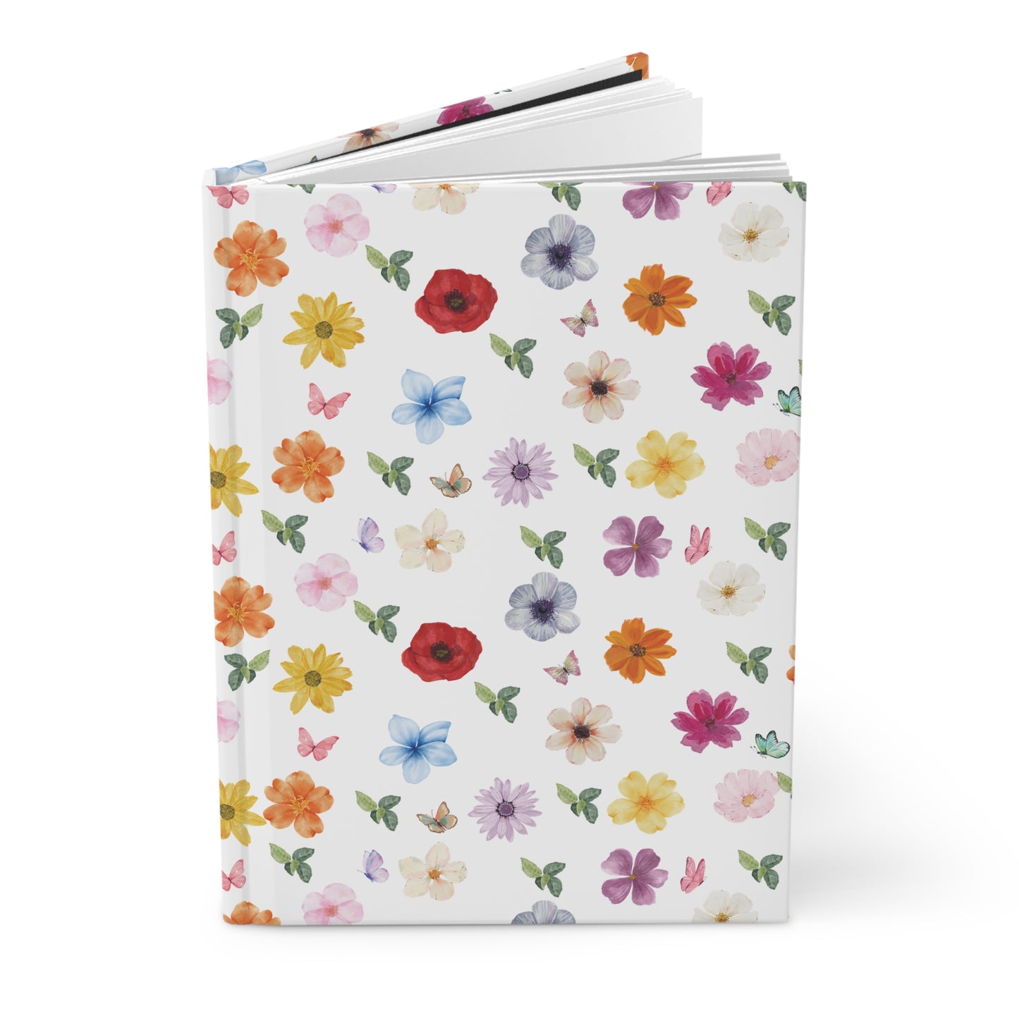 Cottage girl aesthetic hardcover journal - floral