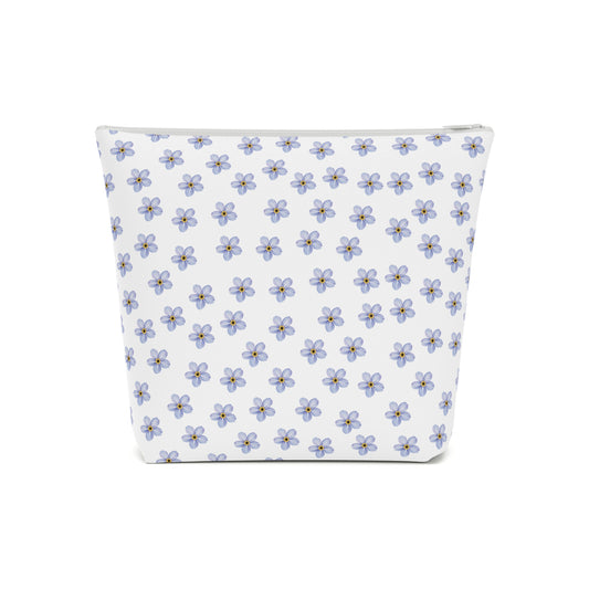 Cottage girl aesthetic cosmetic bag - forget-me-not