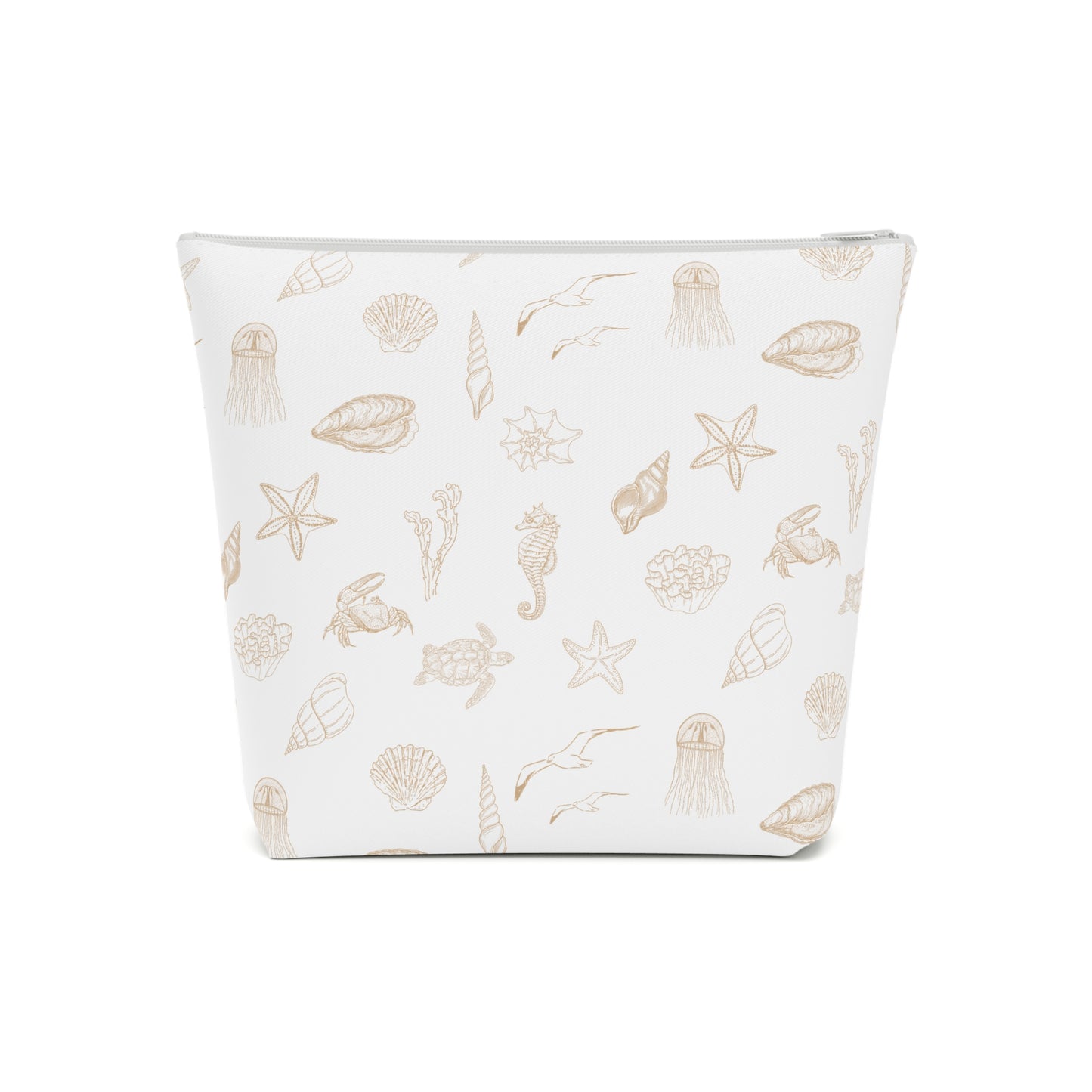 Beach girl aesthetic cosmetic bag - sand beige