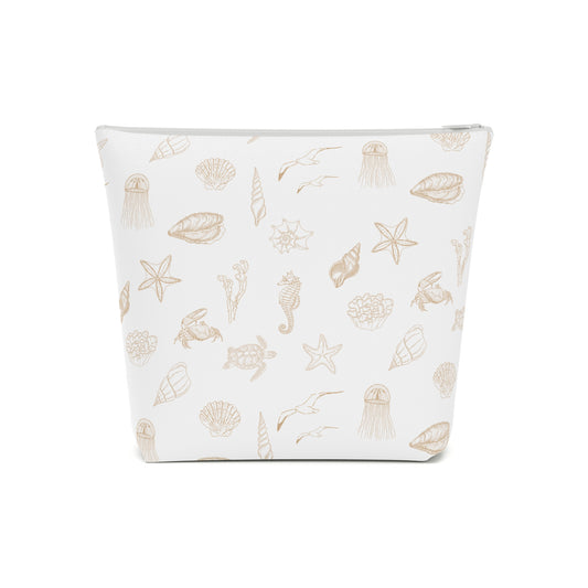 Beach girl aesthetic cosmetic bag - sand beige