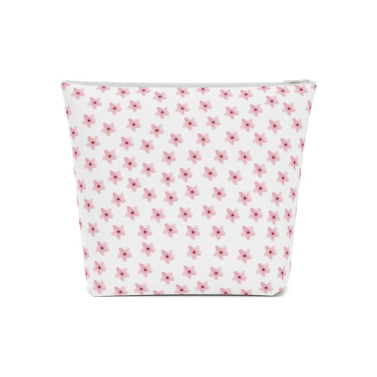Pink girl aesthetic cosmetic bag - blossom