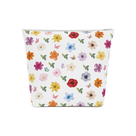 Cottage girl aesthetic cosmetic bag - floral