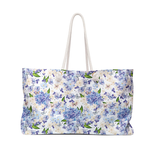 Cottage girl aesthetic bag - blue flowers
