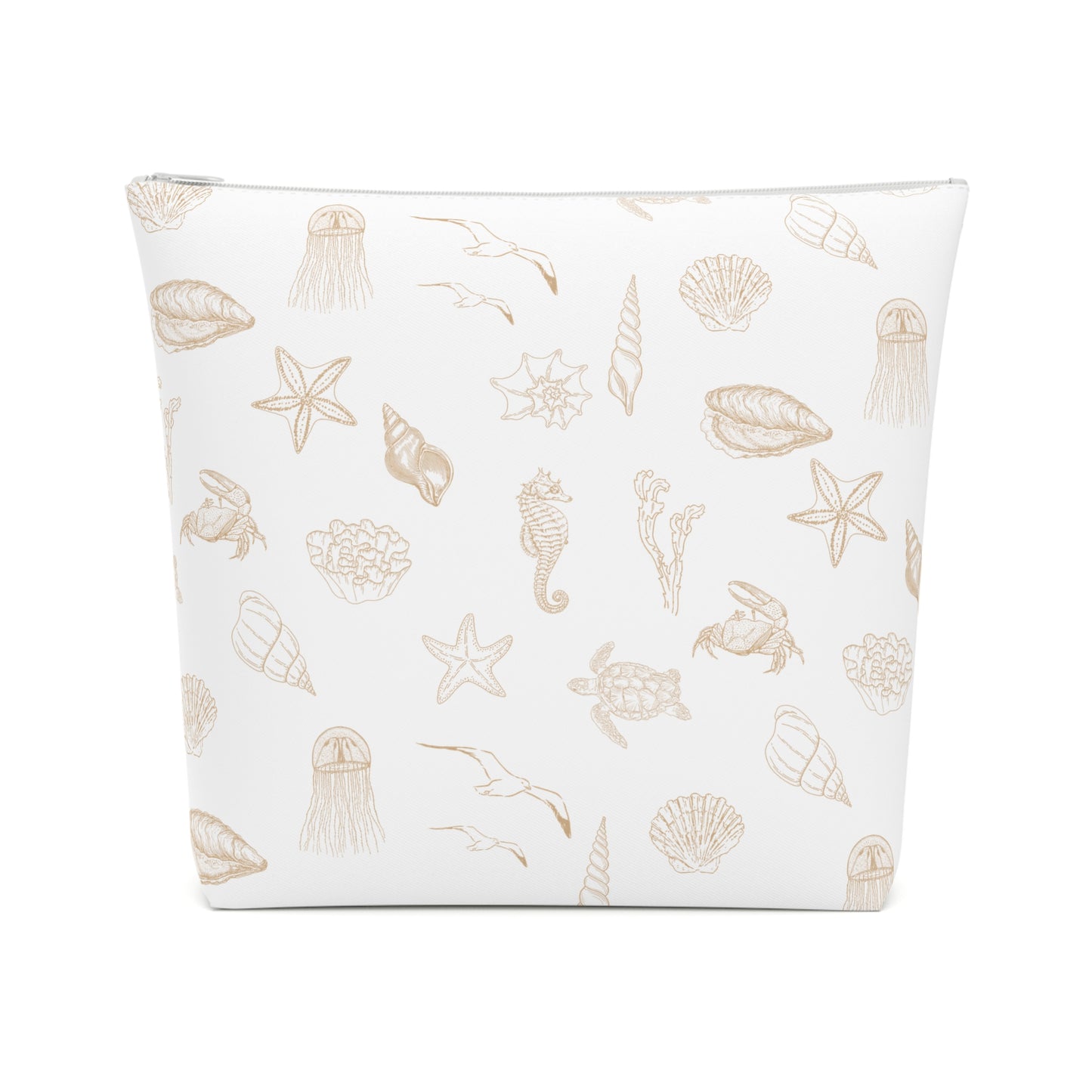 Beach girl aesthetic cosmetic bag - sand beige