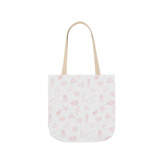 Beach girl aesthetic tote bag - pearl pink