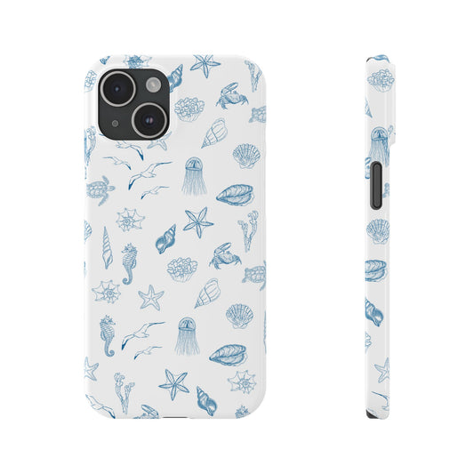 Beach girl aesthetic phone case - ocean blue