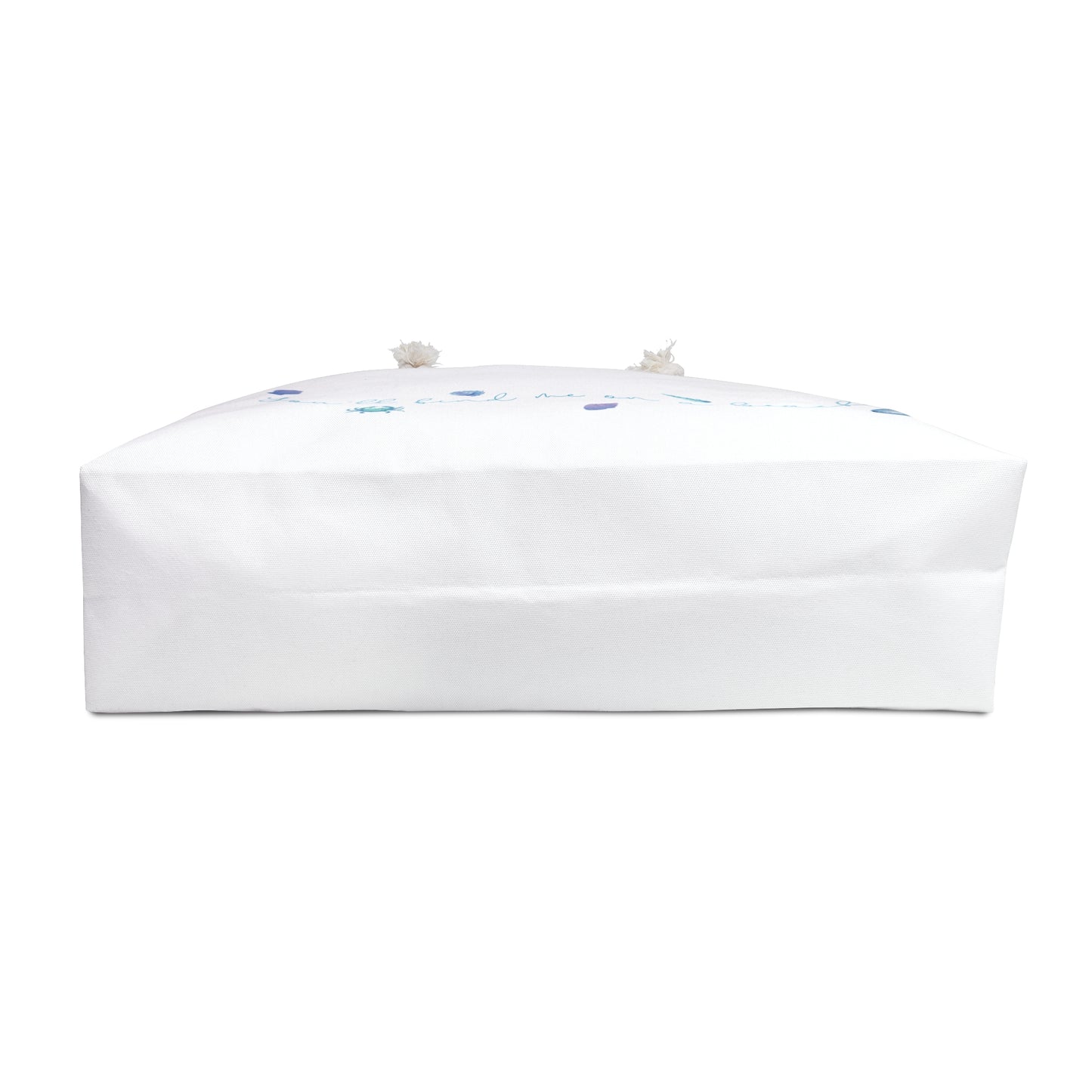 Beach girl aesthetic bag - ocean blue text