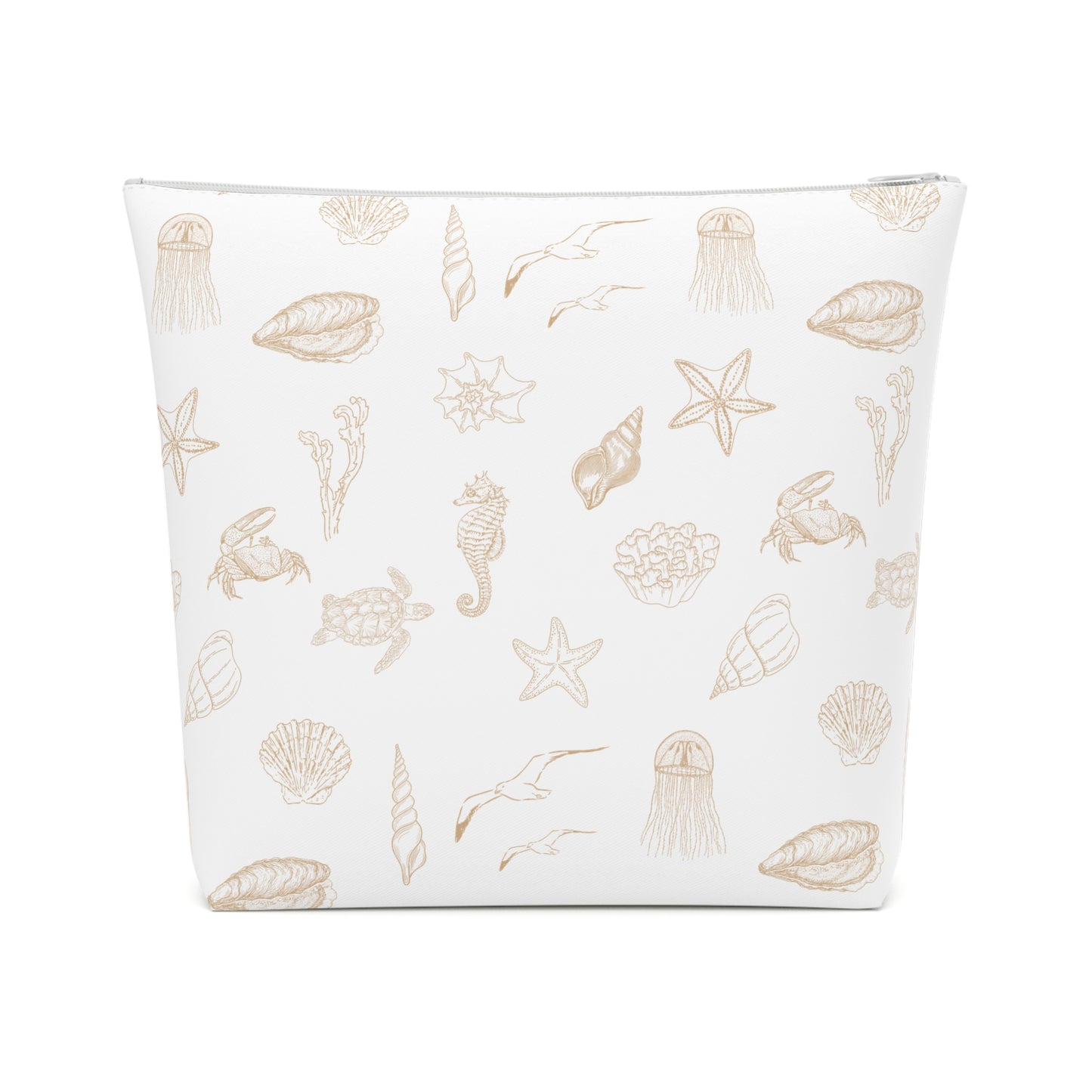 Beach girl aesthetic cosmetic bag - sand beige