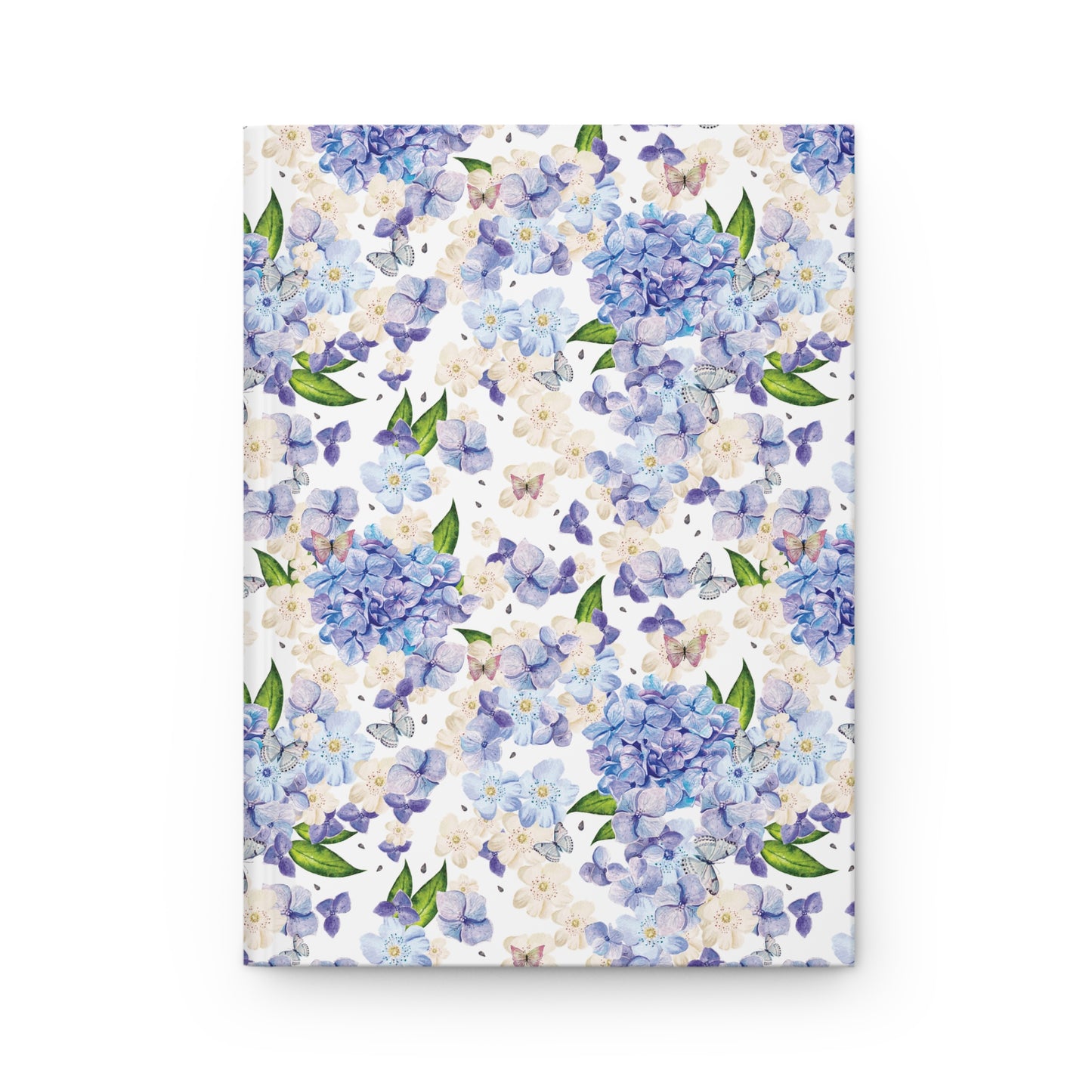 Cottage girl aesthetic hardcover journal - blue flowers